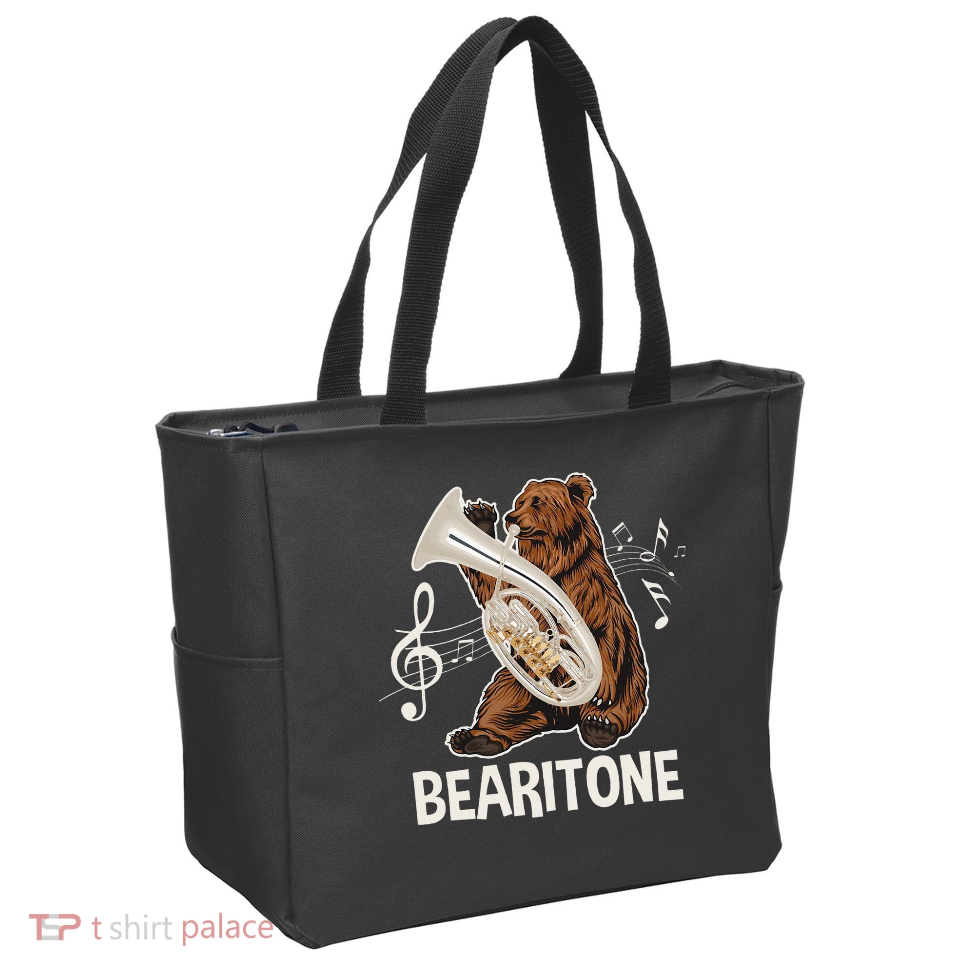 Bearitone Baritone Player Euphonium Lover Marching Band Tote Bag