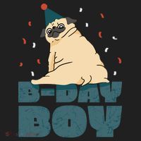Birthday Boy Pug Women's Sweatshirt thumb 2