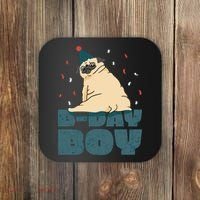 Birthday Boy Pug Coaster thumb 0