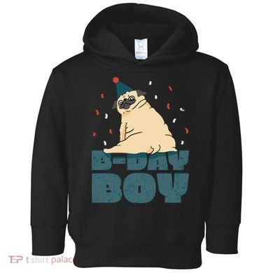 Birthday Boy Pug Toddler Hoodie