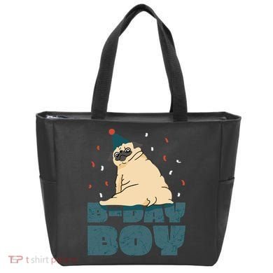 Birthday Boy Pug Tote Bag