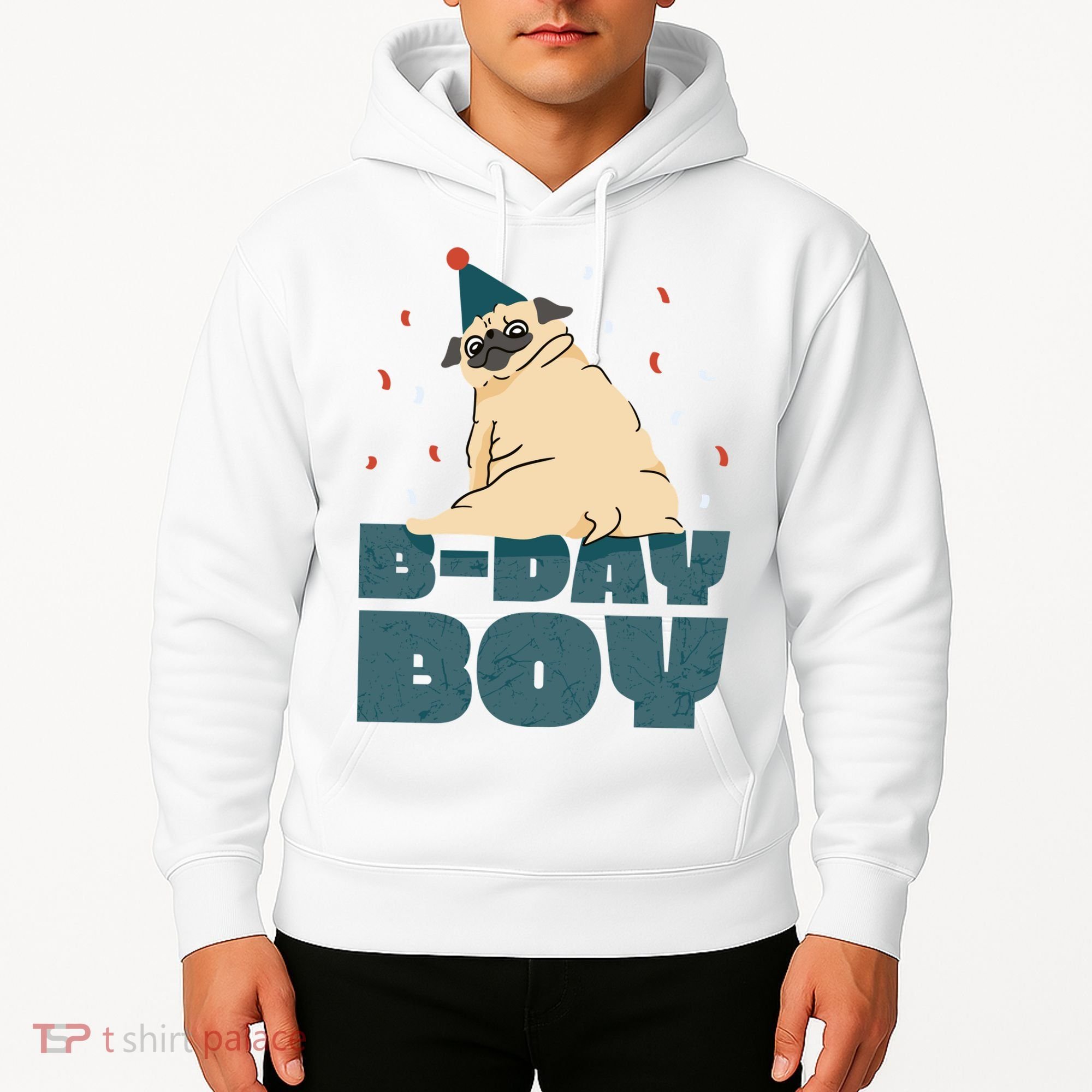 Birthday Boy Pug Hoodie