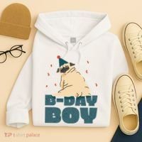 Birthday Boy Pug Hoodie thumb 4