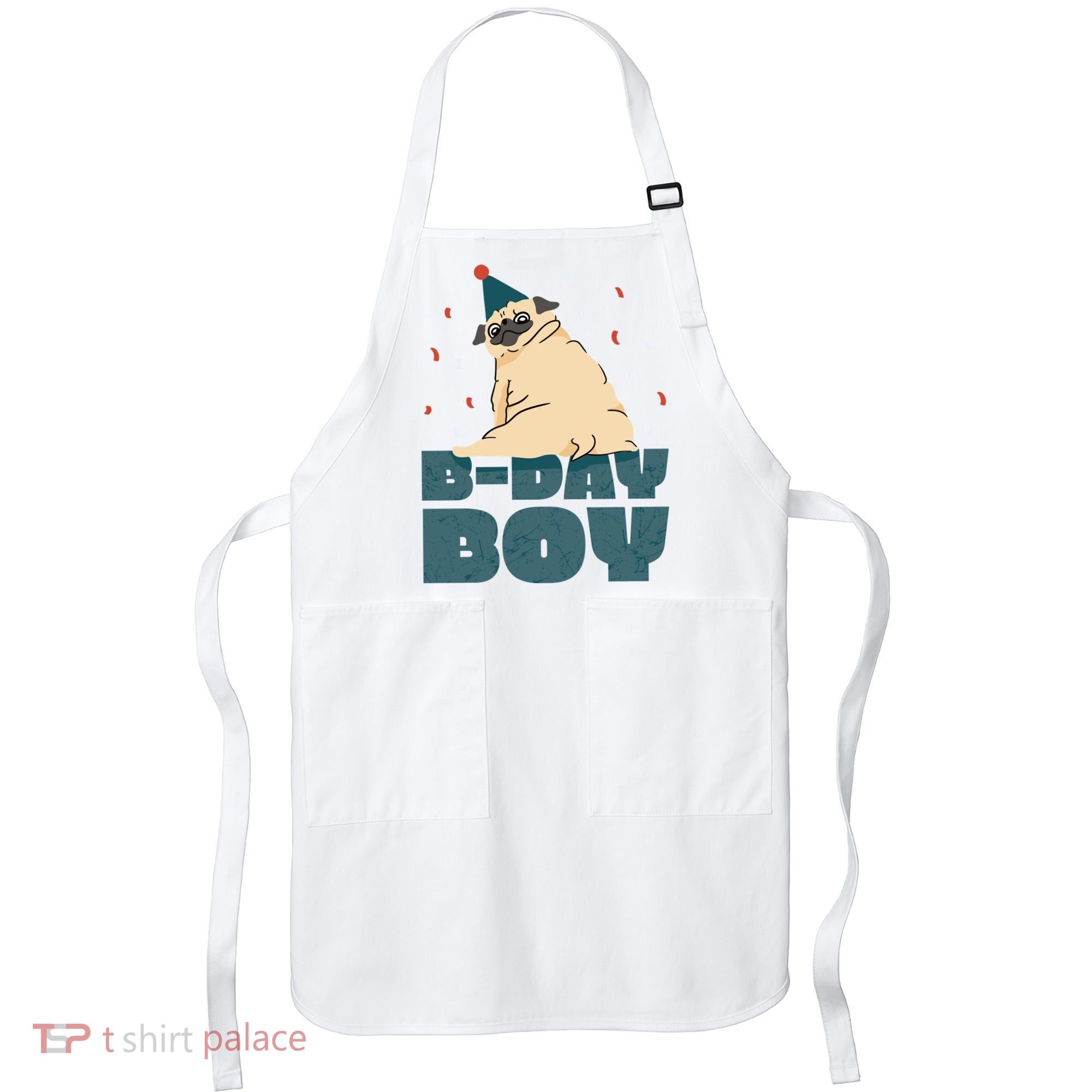 Birthday Boy Pug Apron