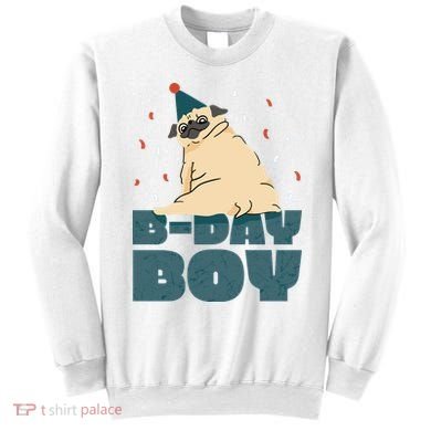 Birthday Boy Pug Sweatshirt