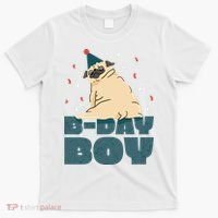Birthday Boy Pug T-Shirt thumb 0