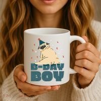 Birthday Boy Pug Coffee Mug thumb 3