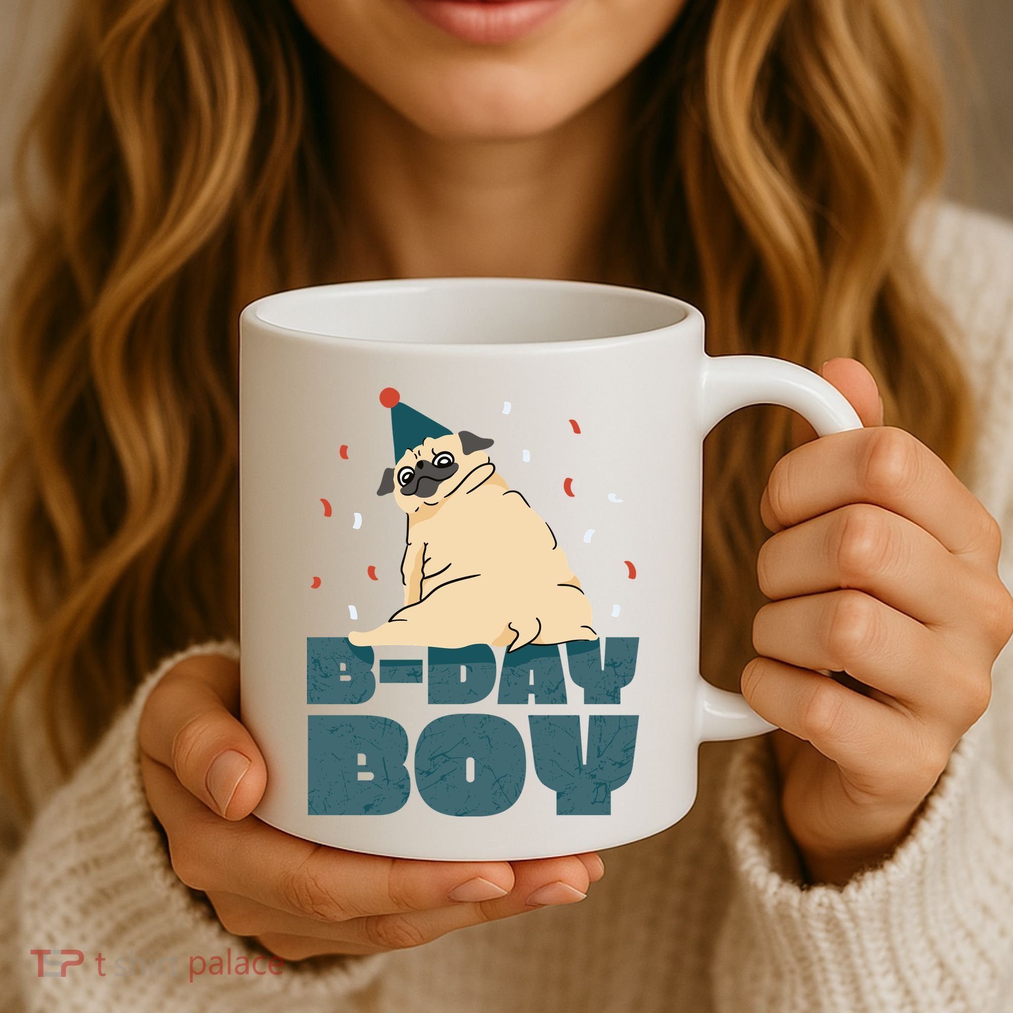 Birthday Boy Pug Coffee Mug