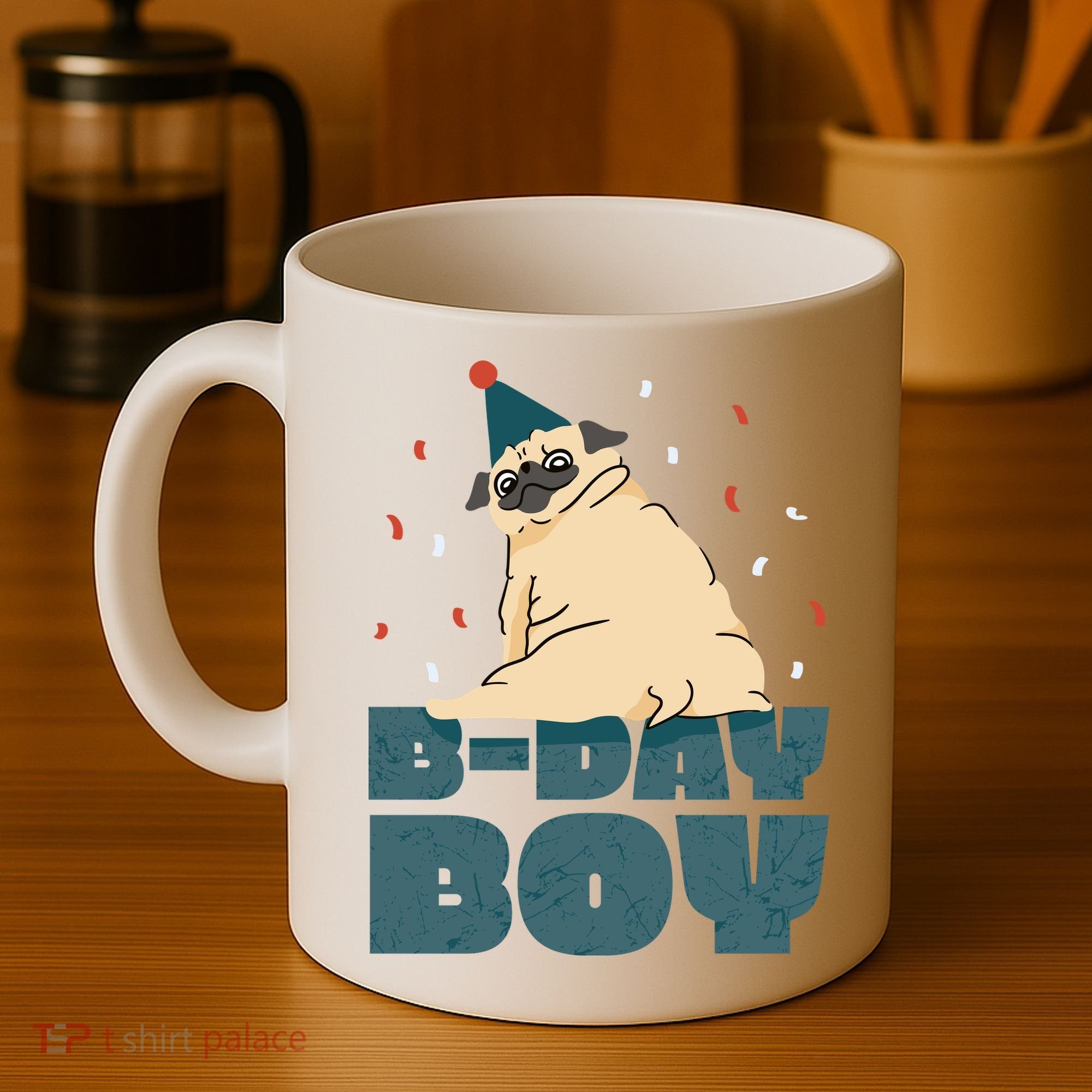 Birthday Boy Pug Coffee Mug