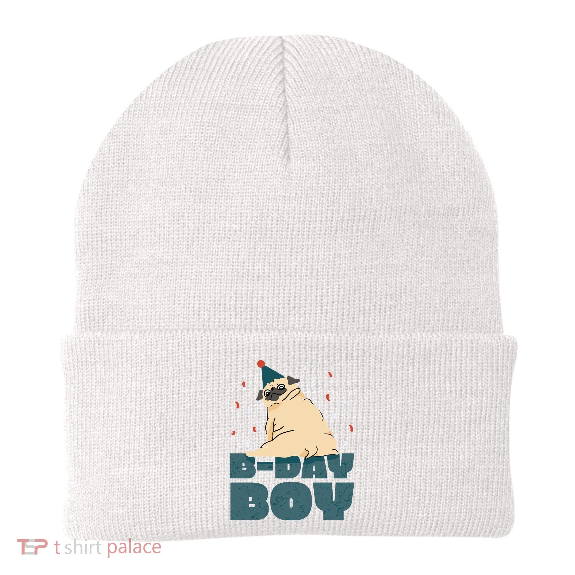Birthday Boy Pug Beanie