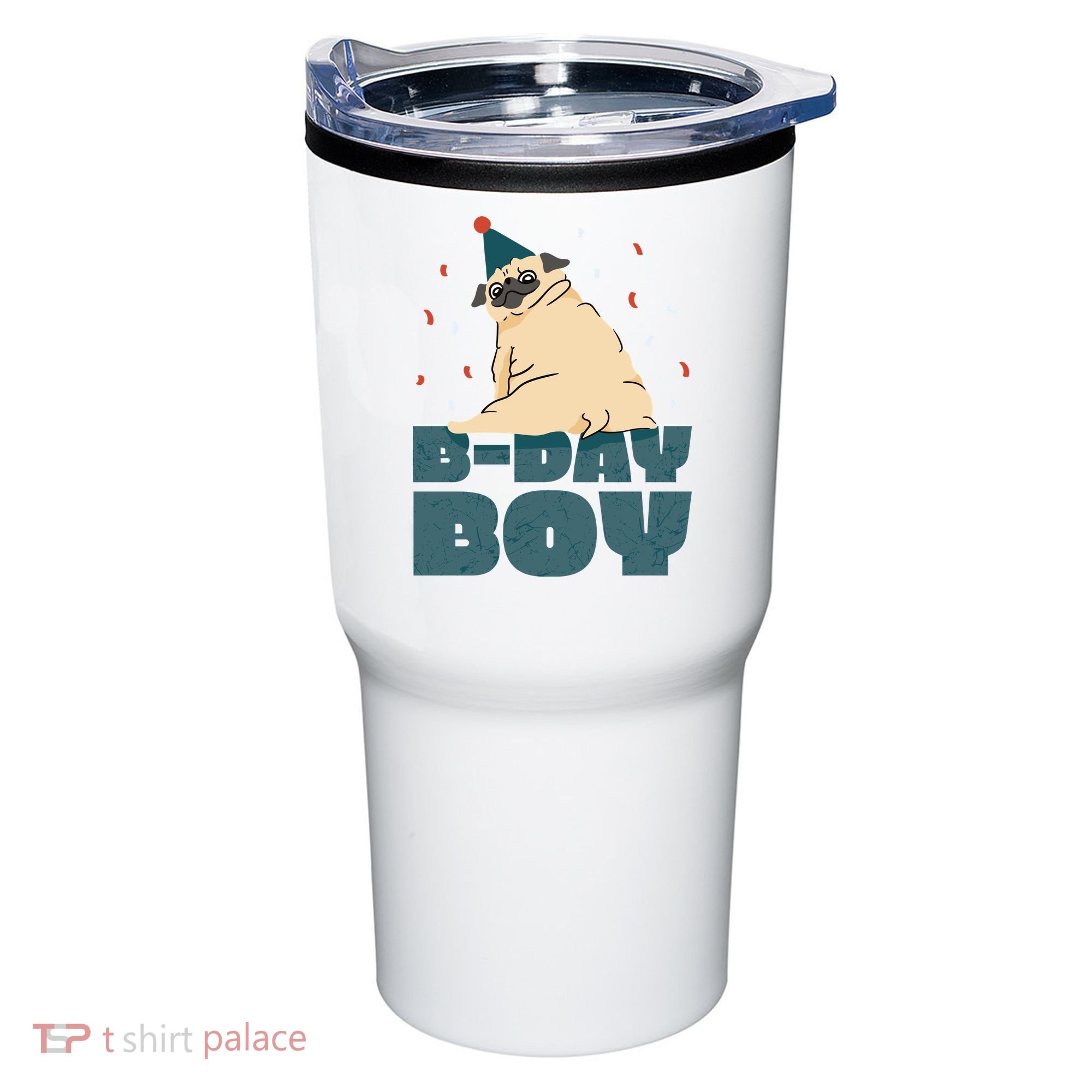 Birthday Boy Pug Tumbler
