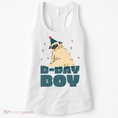 Birthday Boy Pug Women's Tank Top