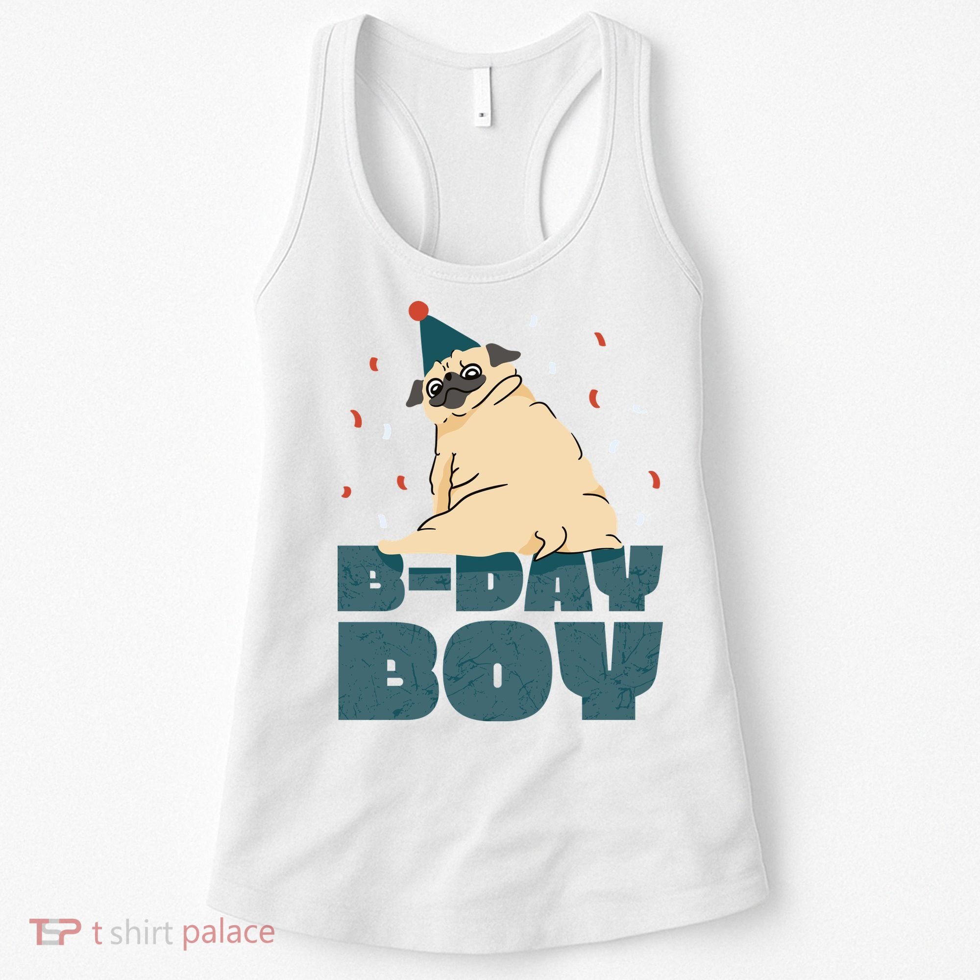 Birthday Boy Pug Women's Tank Top