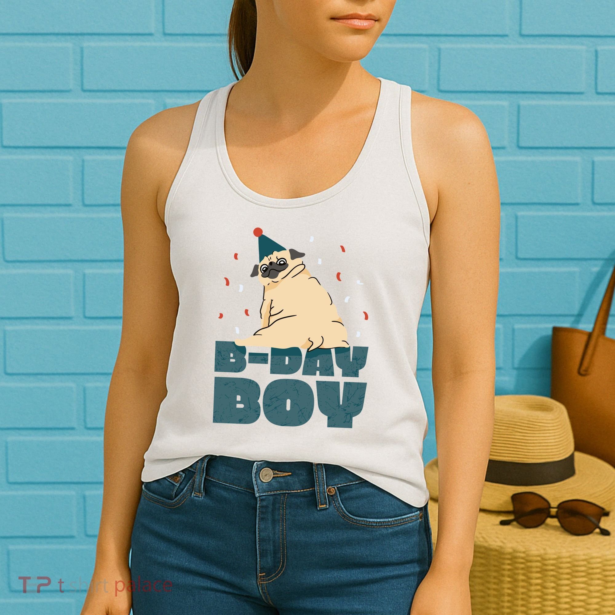 Birthday Boy Pug Women's Tank Top