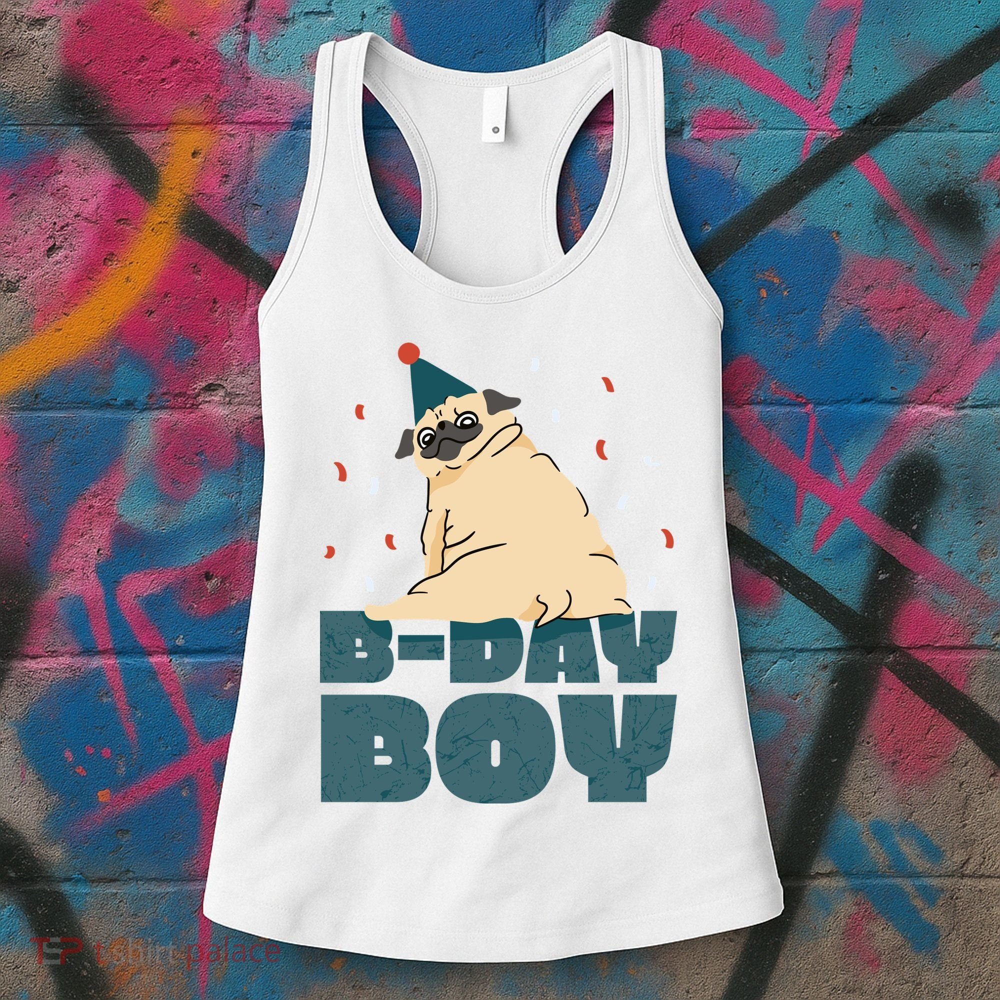Birthday Boy Pug Women's Tank Top