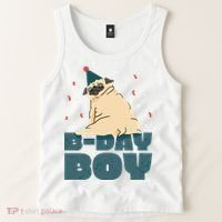 Birthday Boy Pug Tank Top thumb 2