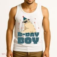 Birthday Boy Pug Tank Top thumb 3