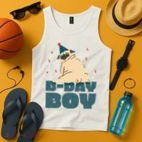 Birthday Boy Pug Tank Top thumb 4