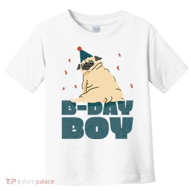 Birthday Boy Pug Toddler T-Shirt