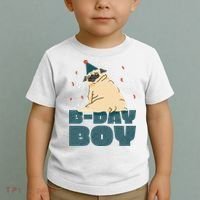 Birthday Boy Pug Toddler T-Shirt thumb 2