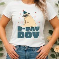 Birthday Boy Pug Women's T-Shirt thumb 2