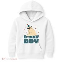 Birthday Boy Pug Kids Hoodie thumb 0