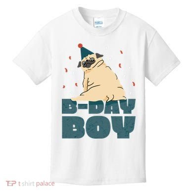 Birthday Boy Pug Kids T-Shirt
