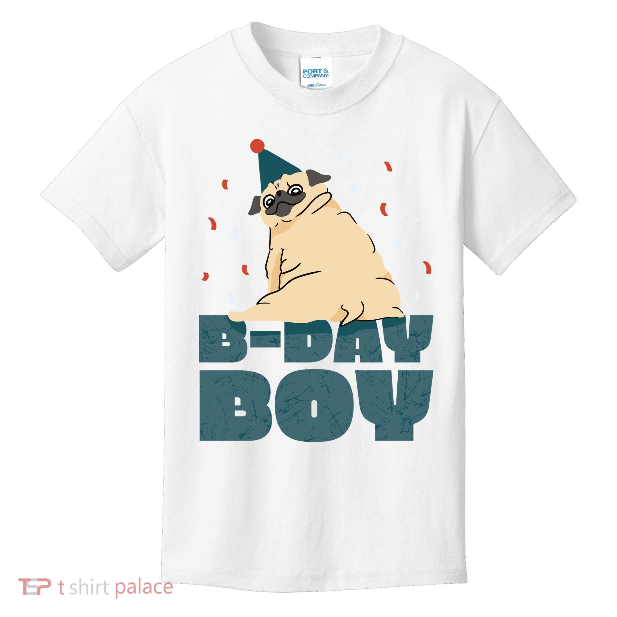 Birthday Boy Pug Kids T-Shirt