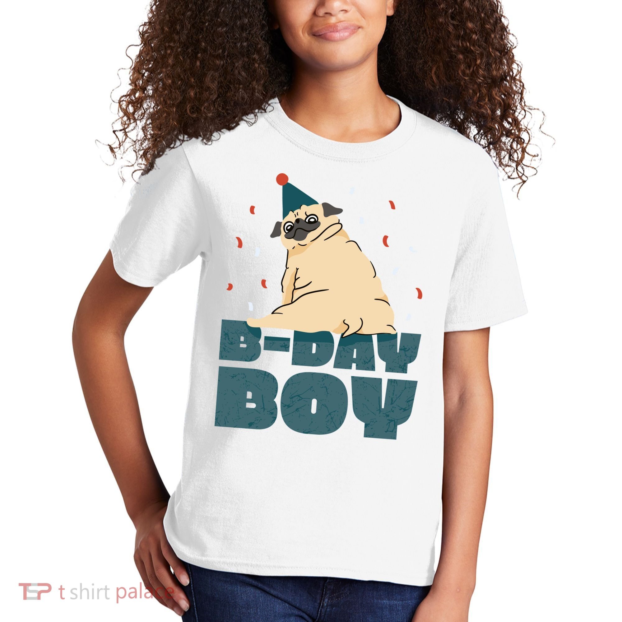 Birthday Boy Pug Kids T-Shirt