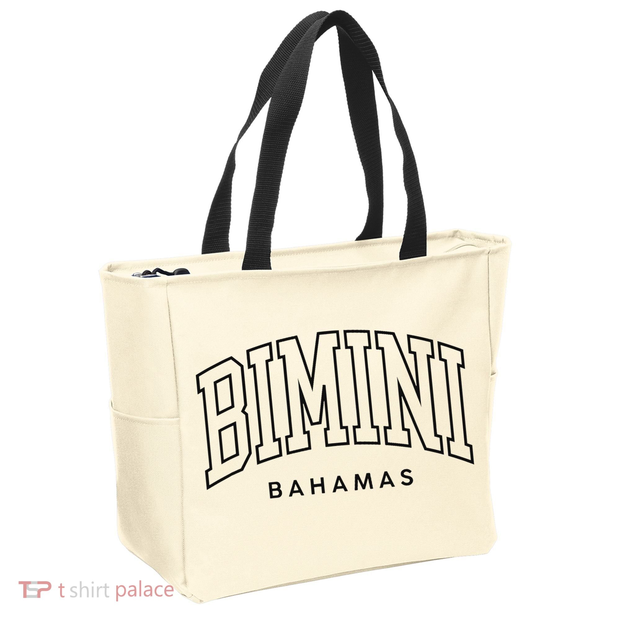Bimini Bahamas Preppy Retro Throwback Souvenir Tote Bag