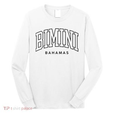 Bimini Bahamas Preppy Retro Throwback Souvenir Long Sleeve Shirt