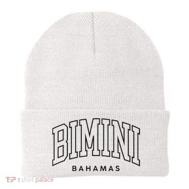 Bimini Bahamas Preppy Retro Throwback Souvenir Beanie