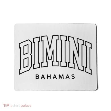 Bimini Bahamas Preppy Retro Throwback Souvenir Mousepad