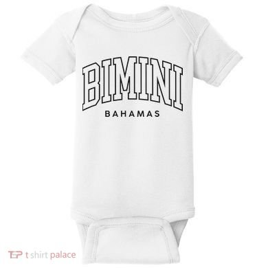 Bimini Bahamas Preppy Retro Throwback Souvenir Baby Bodysuit