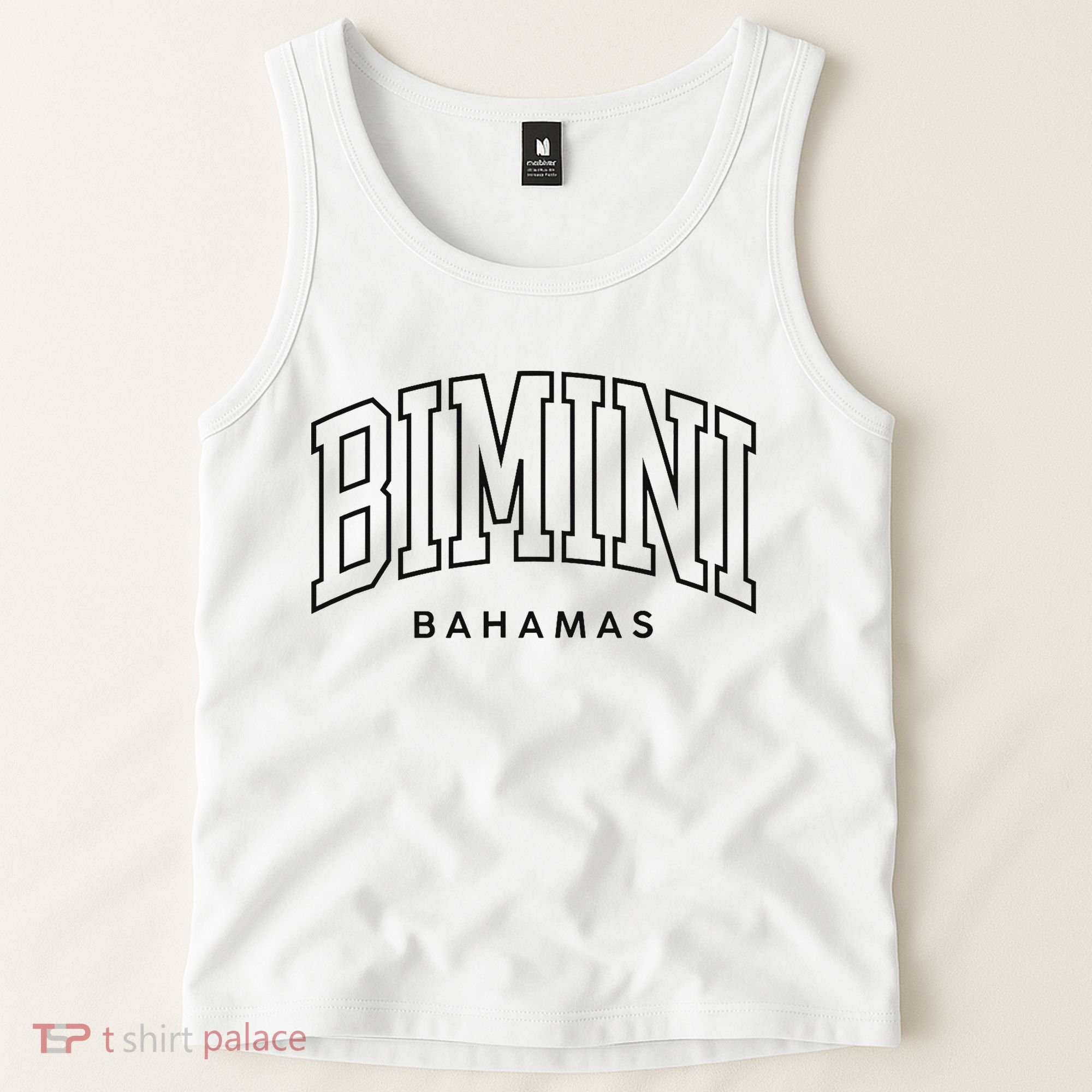 Bimini Bahamas Preppy Retro Throwback Souvenir Tank Top