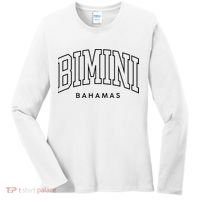 Bimini Bahamas Preppy Retro Throwback Souvenir Women's Long Sleeve Shirt thumb 0