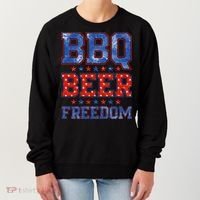 BBQ Beer Freedom Women's Sweatshirt thumb 0