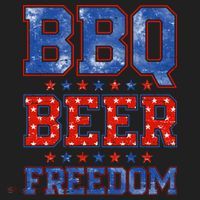 BBQ Beer Freedom Women's Sweatshirt thumb 2