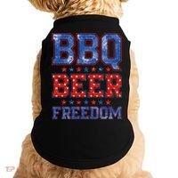 BBQ Beer Freedom Doggie Tank thumb 0