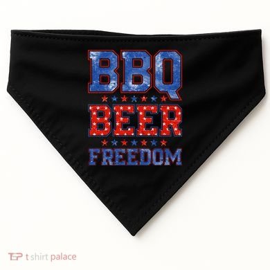 BBQ Beer Freedom USA-Made Doggie Bandana