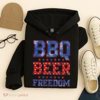 BBQ Beer Freedom Hoodie thumb 4