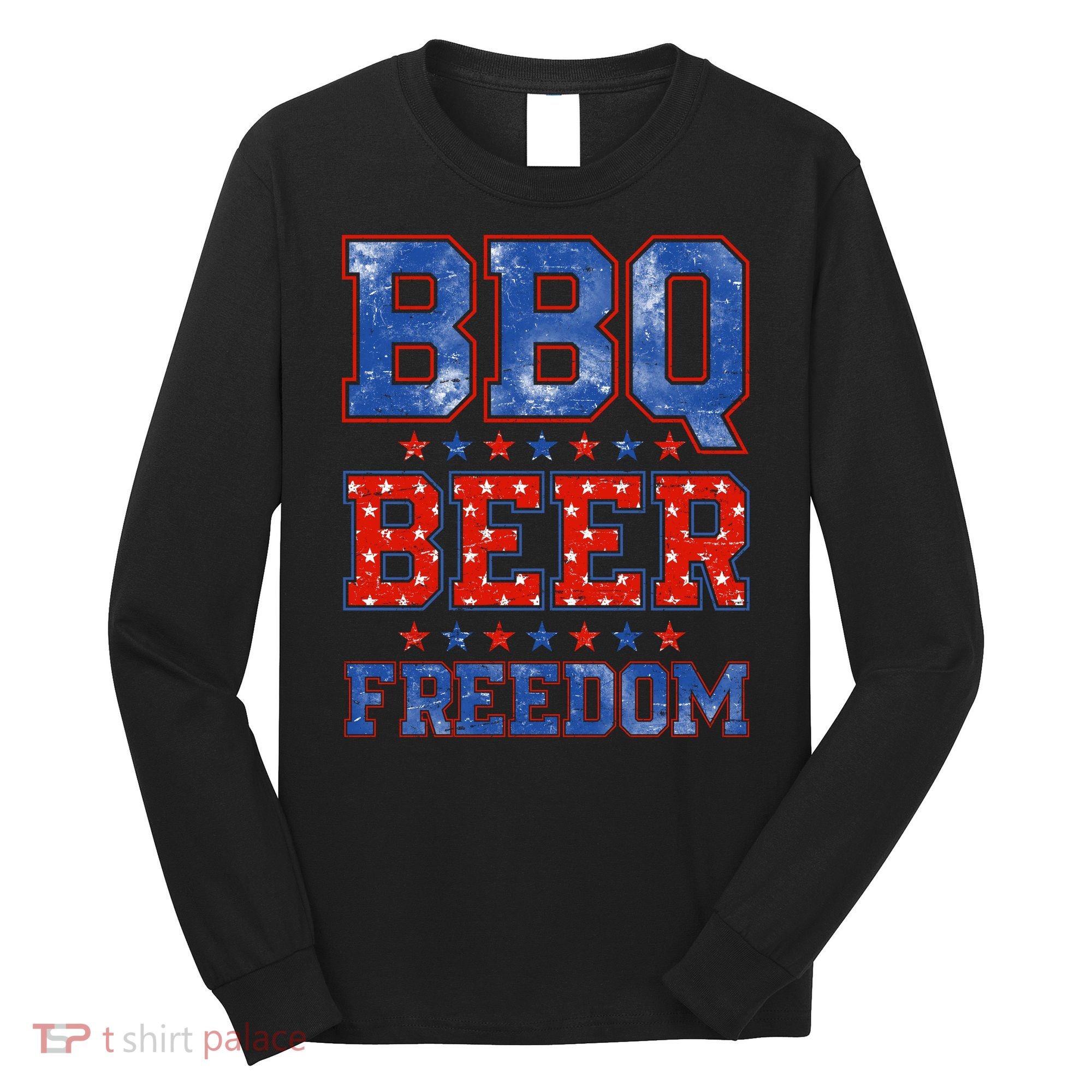 BBQ Beer Freedom Long Sleeve Shirt