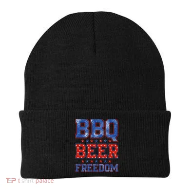 BBQ Beer Freedom Beanie