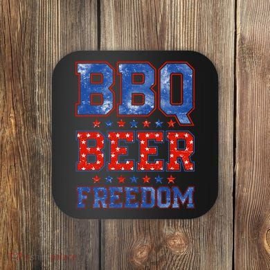 BBQ Beer Freedom Coaster