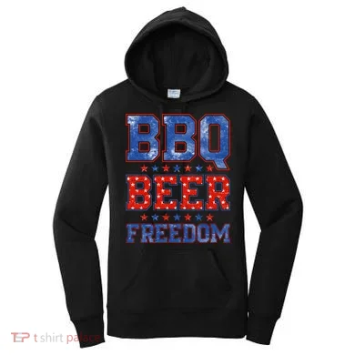 BBQ Beer Freedom Women's Hoodie
