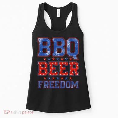 BBQ Beer Freedom Women's Tank Top