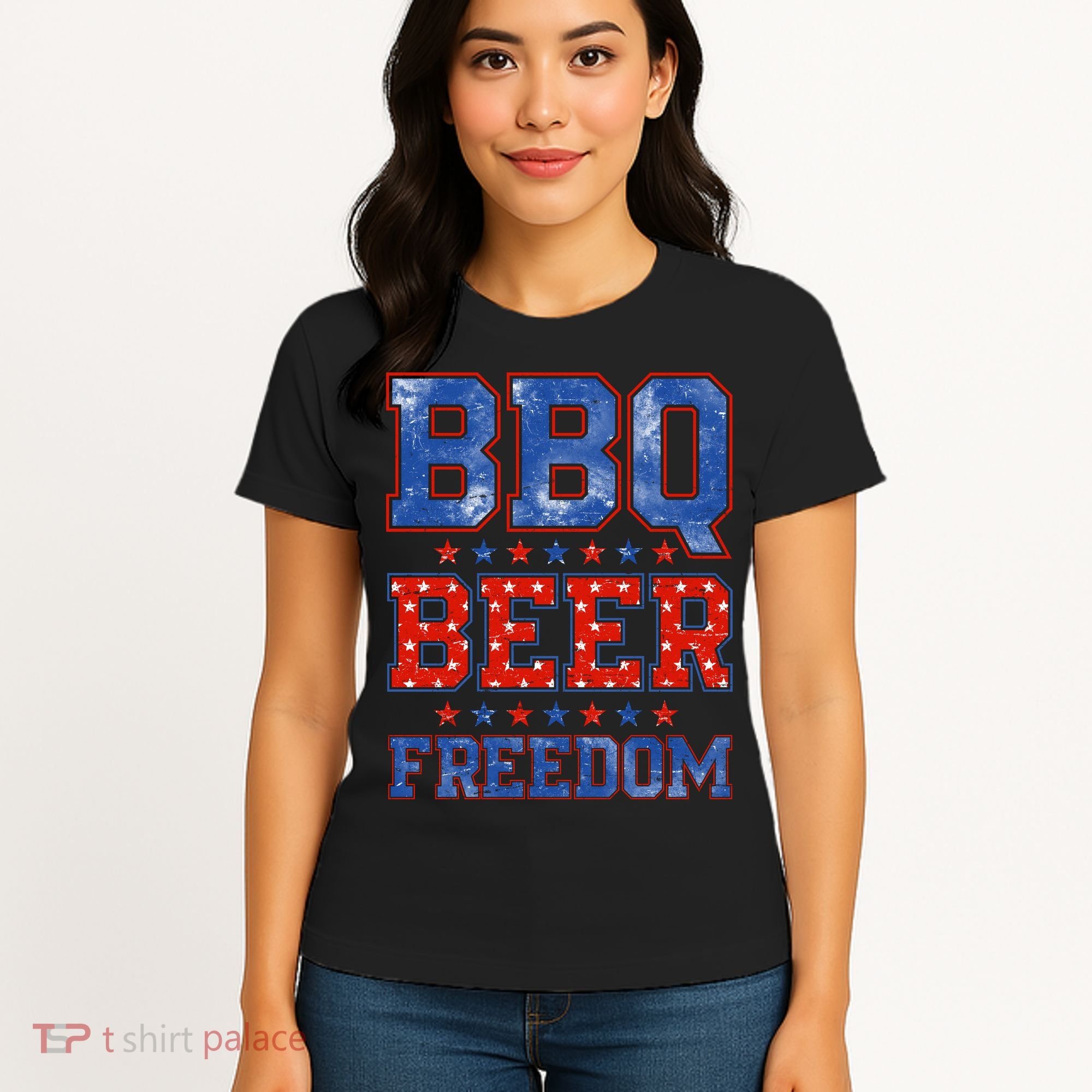BBQ Beer Freedom Women's T-Shirt