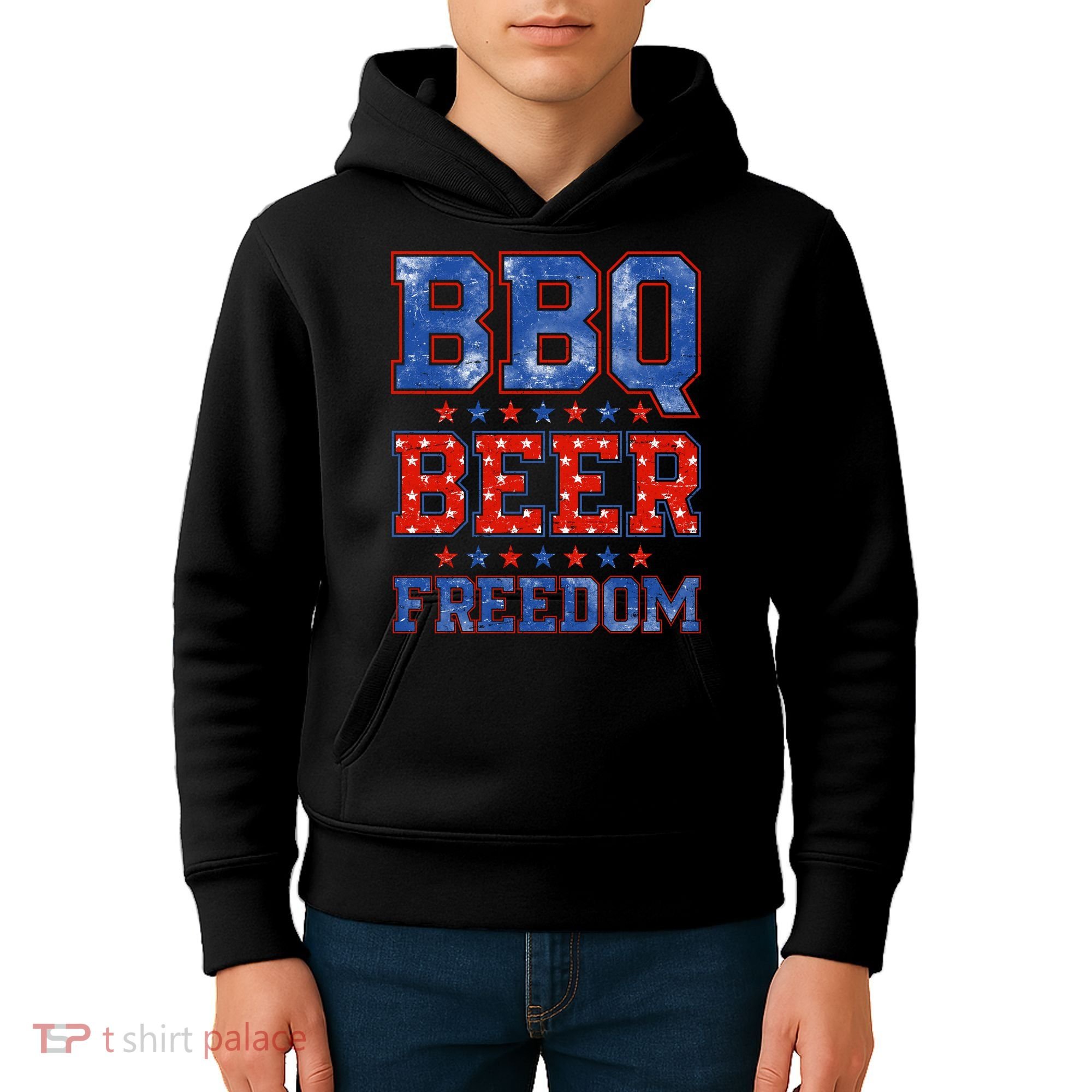 BBQ Beer Freedom Kids Hoodie