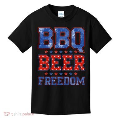 BBQ Beer Freedom Kids T-Shirt