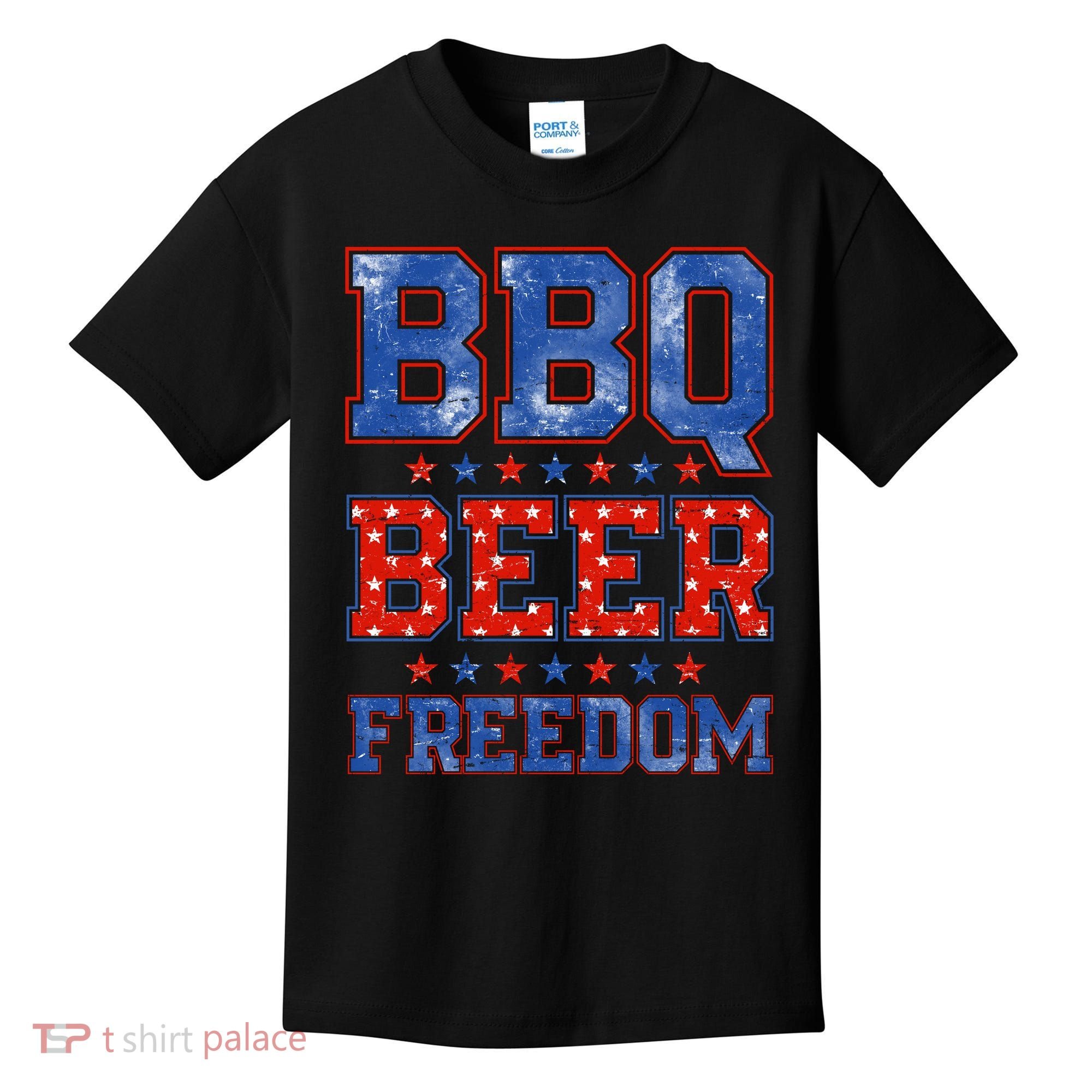 BBQ Beer Freedom Kids T-Shirt